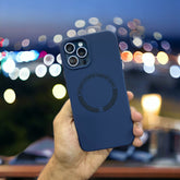 DARK BLUE MAGSAFE SILICON CASE